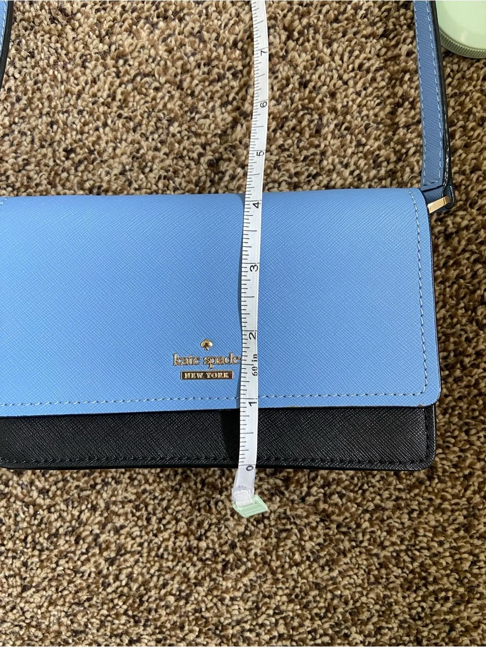 Kate Spade Blue and Black Crossbody Flap Bag